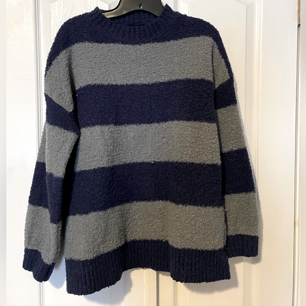 Fuzzy dark colored sweater